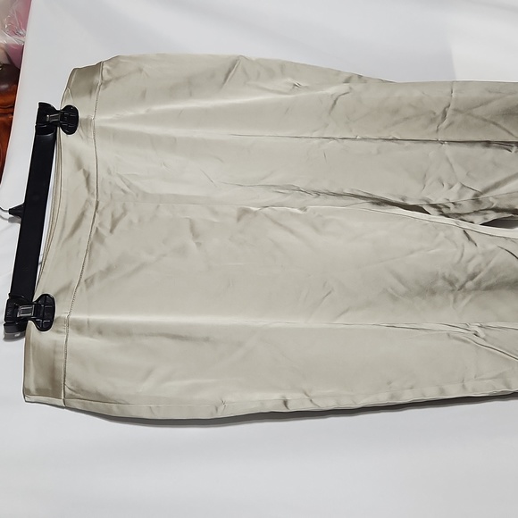 Eileen Fisher Champaign Satin Straight Pant New Size Petite Large - Picture 3 of 7